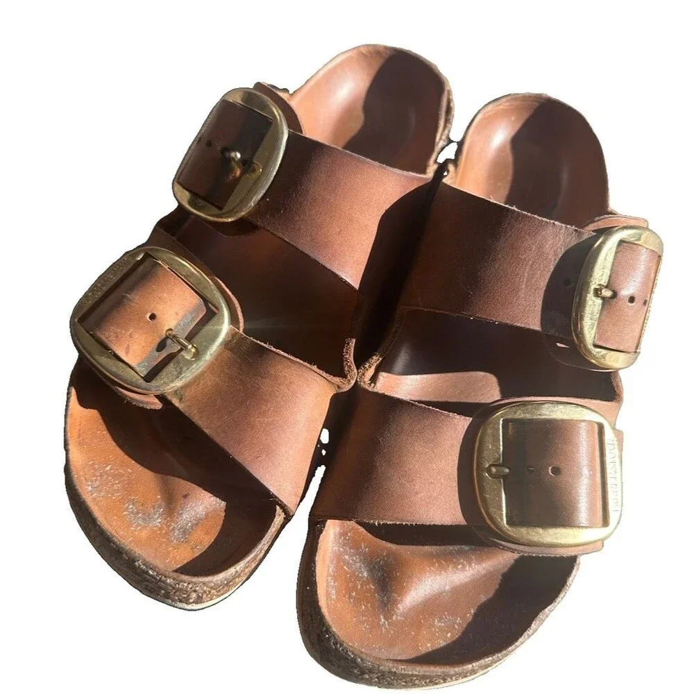 Birkenstock Arizona Big Buckle Brown Leather Sandals Women’s Approx US 8-9